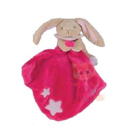  les luminescents lapin rose fuschia beige violet étoile mouchoir 